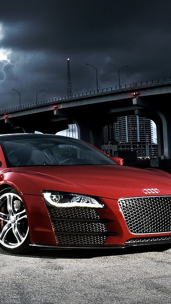 Luxury Car, Audi, Red Car HD phone wallpaper