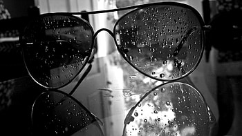 Drops, Dark, Sunglasses HD wallpaper