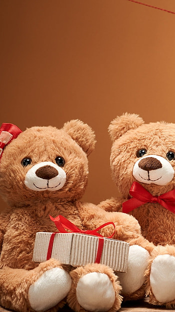 Teddy Bear Ka, Love, Gift Box HD phone wallpaper