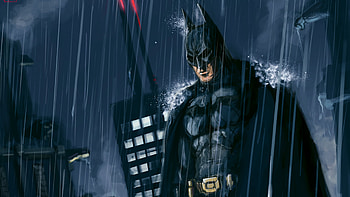 Dark Knight Paint Art, batman, superheroes, artwork, digital-art, deviantart HD wallpaper