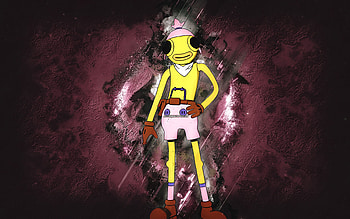 Fortnite Cluck Toona Fish Skin, Fortnite, main characters, purple stone background, Cluck Toona Fish, Fortnite skins, Cluck Toona Fish Skin, Cluck Toona Fish Fortnite, Fortnite characters HD wallpaper