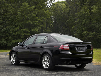 Auto, Nature, Trees, Grass, Acura, Cars, Asphalt, Side View, Style, Akura, Tl, 2007 HD wallpaper