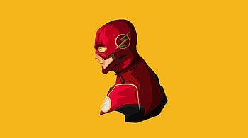 Flash Minimal , flash, minimalism, artwork, artist, digital-art, superheroes HD wallpaper