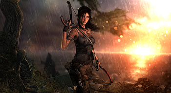 Lara Croft, Tomb Raider, game, video game, archer HD wallpaper