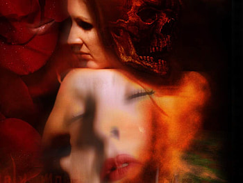 Fever, back, scare, face, growing, eye, woman, mouth HD wallpaper