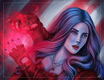Captain America Civil War Scarlet Witch Art, captain-america-civil-war, artwork, superheroes, deviantart, scarlet-witch HD wallpaper
