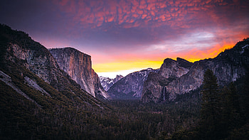 Yosemite National Park Sunset HD wallpaper