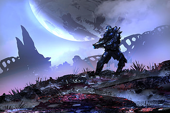 Scifi Robot Warrior, scifi, warrior, robot, artist, artwork, digital-art, deviantart HD wallpaper