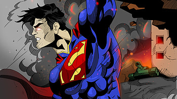 Superman Art , superman, superheroes, artwork, digital-art, behance HD wallpaper