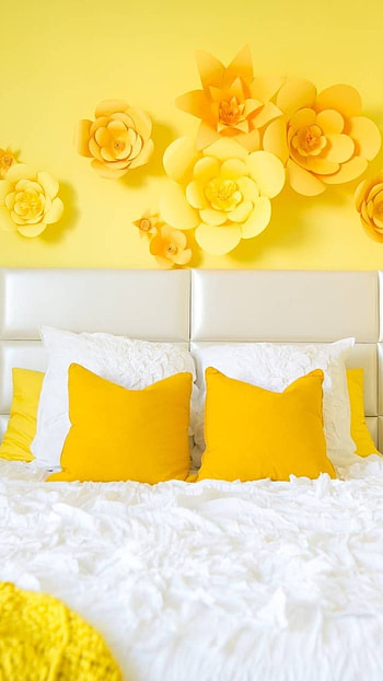 A Yellow, Bedroom Wall HD phone wallpaper