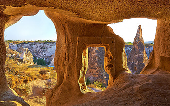 Cappadocia, Mountain range, Turkey, Thousand wonders HD wallpaper