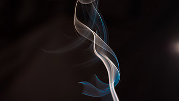 Blue White Smoke Transparent Waves Abstract HD wallpaper