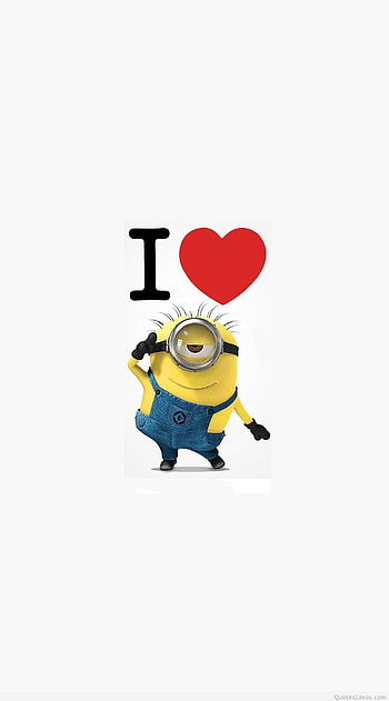 ... i-love-minions-cartoon-mobile---2446- ... HD phone wallpaper