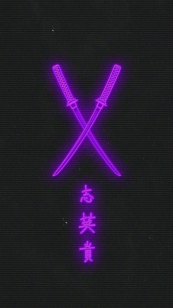 Purple katana, sword HD phone wallpaper