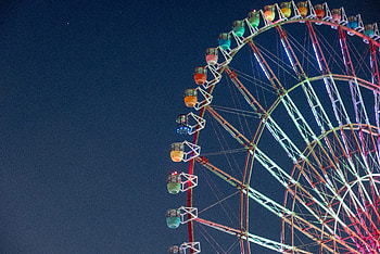 ferris wheel, man made HD wallpaper