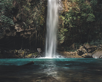 Nature, waterfall, body of water HD wallpaper