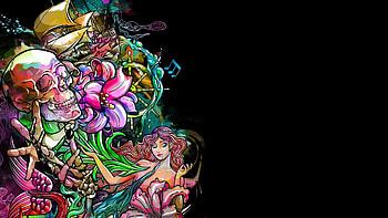 Dark skull fantasy psychedelic tattoo | | 329301 . HD wallpaper