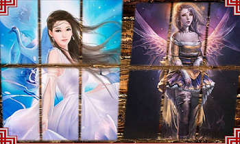 2 cute fantasy girl, amit, omdave, matu, hrdave HD wallpaper