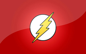 The Flash logo, , red background, superheroes, minimal, Marvel Comics, The Flash, The Flash minimalism, Flash HD wallpaper
