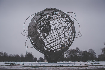 Cities, Architecture, Sculpture, Globe HD wallpaper