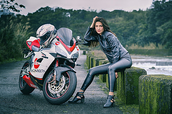Honda CBR 600RR, Girls and Motorcycles HD wallpaper