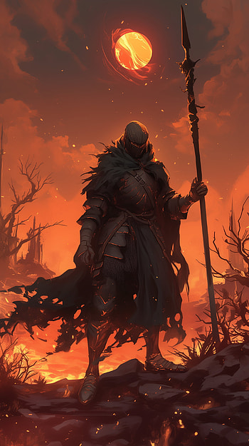 Dark Souls Lance: Fierce Armor , video game, Dark Souls, armor HD phone wallpaper