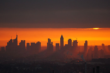 Cities, Sunset, Twilight, City, Building, Dusk, View HD wallpaper