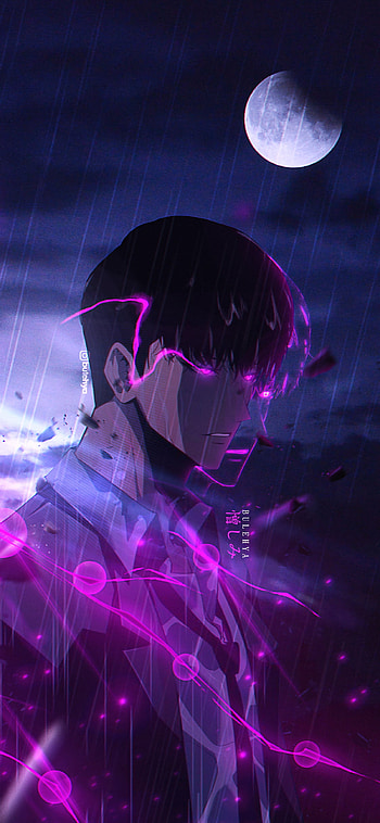 Sung Jin-Woo Night Moon - Solo Leveling Anime, Anime, Solo Leveling, Sung Jin-Woo HD phone wallpaper
