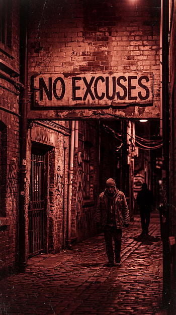 Alley, Sign, Night, Man HD phone wallpaper