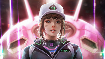 D. Va Overwatch, Beautiful character artwork HD wallpaper
