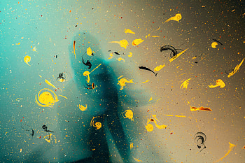 Abstract, Circles, Silhouette, Divorces, Paint HD wallpaper
