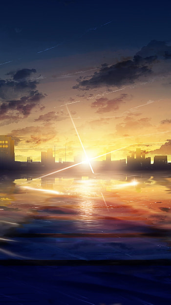 Nature, Sunrise, Anime, City HD phone wallpaper