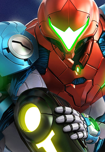 Metroid Dread, Samus Aran, Monocle cat, Gaming HD phone wallpaper