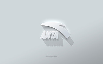 Anta logo, white background, Anta 3d logo, 3d art, Anta, 3d Anta emblem HD wallpaper