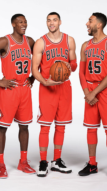 Chicago Bulls, Sports team, Robin Lopez, Zach Lavine HD phone wallpaper