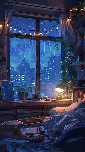 Lofi Haven, lofi, interior, Cozy HD phone wallpaper