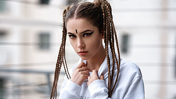 Beauty, white, girl, woman, xenia kokoreva, face, iuri liamin HD wallpaper