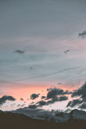 Nature, Sunset, Sky, Mountains, Clouds, Vertex, Top HD phone wallpaper