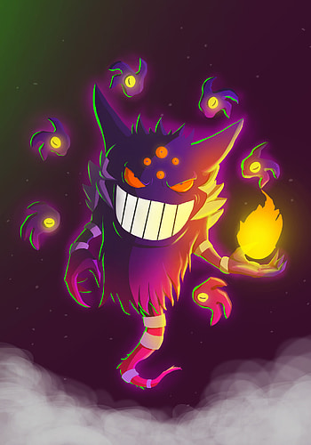 Mega Gengar, Gengar HD phone wallpaper