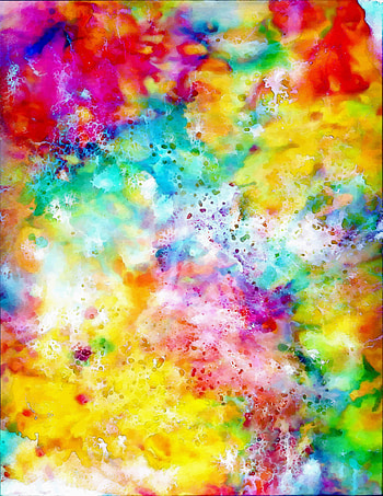 Water color, colorful, splashes, art HD phone wallpaper