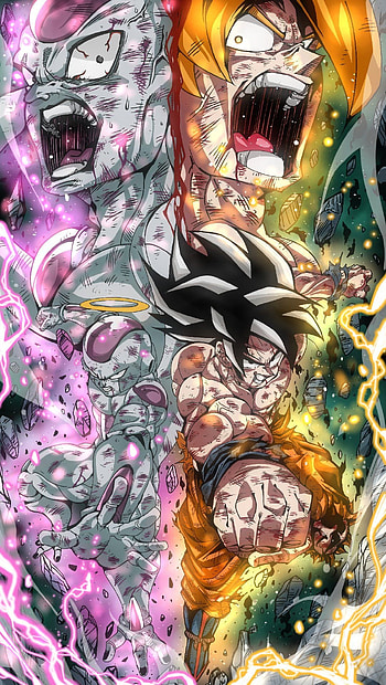 Dragon ball, dragonball, art, goku, cartoon, anime HD phone wallpaper
