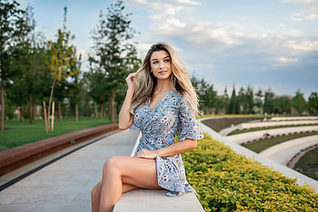 Girl In Summer Dress , girls, model HD wallpaper