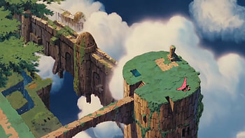 Laputa: Castle in the Sky, Alessandro Simoncelli art, Castle in the sky illustration, Artistic masterpiece HD wallpaper