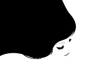 Vector, Shine, Light, Girl, Hair HD wallpaper