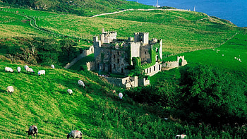 Clifden Castle, Ireland HD wallpaper