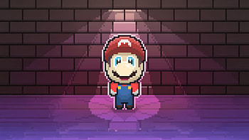 Super Mario 8 Bit, mario, 8-bit, super-mario, games, artwork, art, digital-art, video-games, deviantart HD wallpaper