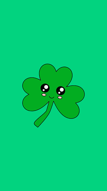 Cute shamrock, green HD phone wallpaper