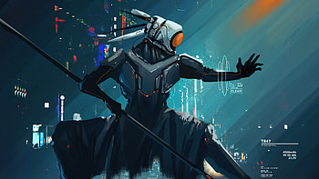 Ninja Cyber Punk , ninja, cyberpunk, artist, artwork, digital-art, artstation HD wallpaper