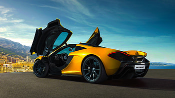 McLaren, side view, cars, road, vehicles, yellow cars HD wallpaper