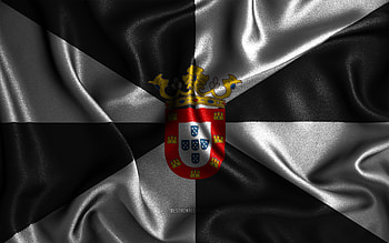 Ceuta flag, , silk wavy flags, spanish cities, Day of Ceuta, Flag of Ceuta, fabric flags, 3D art, Ceuta, cities of Spain, Ceuta 3D flag HD wallpaper